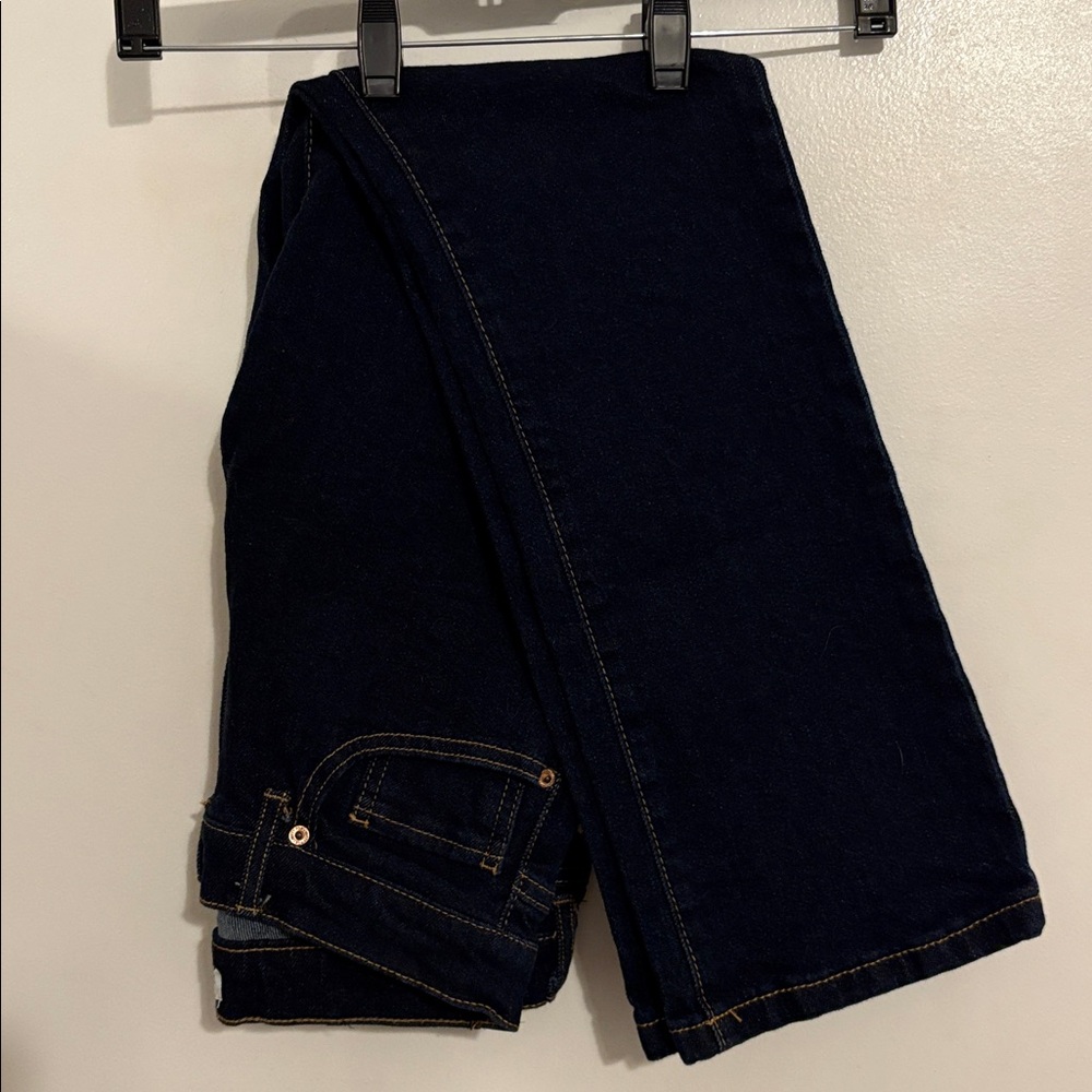 Witty Fox Dark Wash Mid Rise Straight Leg Jeans 5 / 27 - Picture 7 of 10